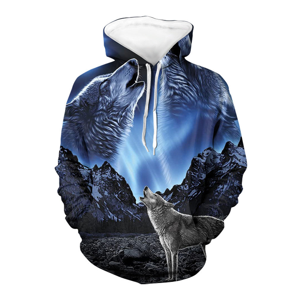 Digital Print Hooded Sweatshirt Couples MAN