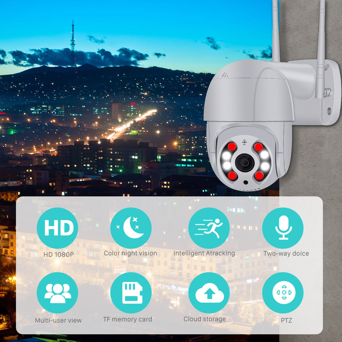 Wireless WiFi surveillance camera