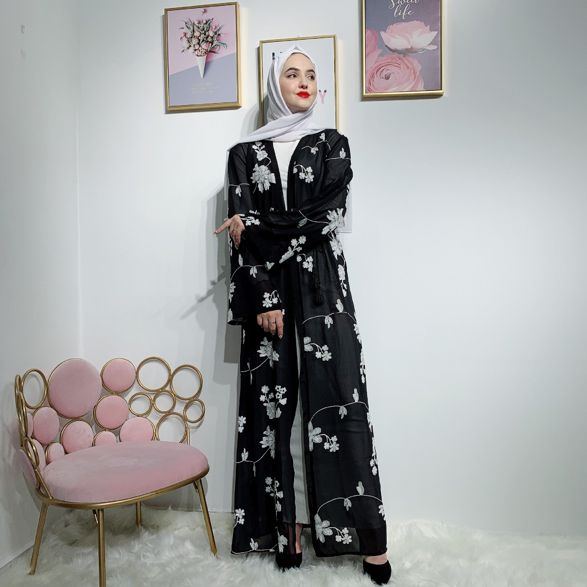 Muslim printed robe