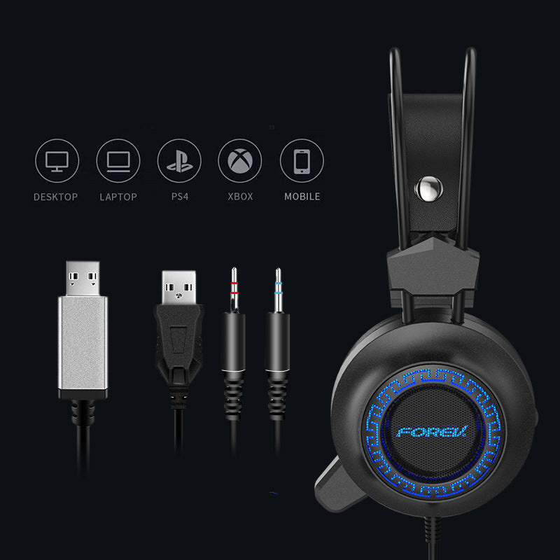 Computer Usb Headset Headset Wired Headset For Gaming Games