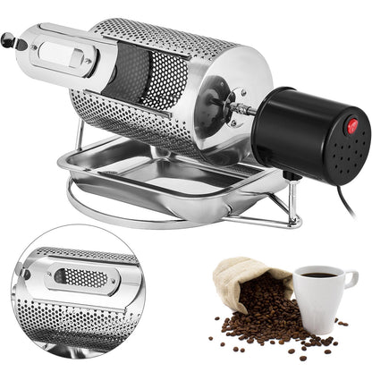 Stainless Steel Household Small Coffee Roasting Machine Roasting Bean Machine Dried Fruit Roasting Bean Machine Electric Coffee Bean Roasting Machine