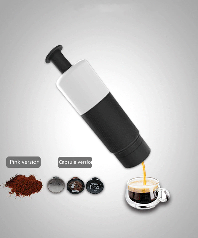 Manual Coffee Maker Machine Hand Pressure Portable Capsules Coffee Machine