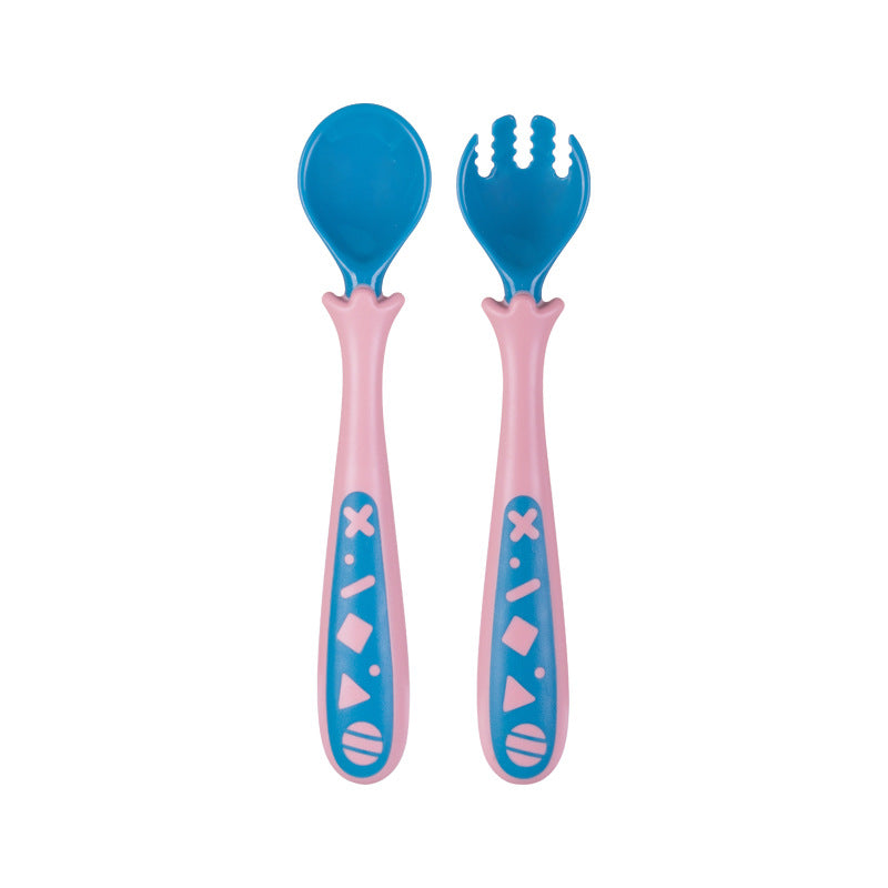 Baby Products To Learn Eat Curved Fork Spoon Cover