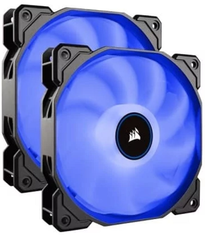 Ventilateur Corsair Fan AF 140 LED Cooling Fan Blue Triple Pack
Corsair CO-9050090-WW. convient pour: Boitier PC, Type: Ventilateur, Diamètre du ventilateur: 14 cm. Couleur de l’éclairage: Bleu. Courant nominal: 0,3 A. Profondeur: 25 mm