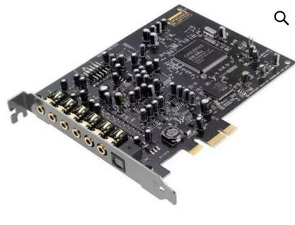 Carte son Interne 7.1 canaux Creative Sound Blaster Audigy
Creative Labs Sound Blaster Audigy Rx. Canaux de sortie audio: 7.1 canaux, Qualité audio: 24 bit, Le rapport signal sur bruit (SNR): 106 dB. Interface de l’hôte: PCI-E. Logiciels fo