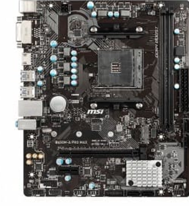 MSI B450M-A PRO MAX (AM4) (D)
MSI B450M-A PRO MAX. Fabricant de processeur: AMD, Socket de processeur (réceptable de processeur): Emplacement AM4, Processeurs compatibles: AMD A,AMD Athlon X4,AMD Ryzen. Types de mémoire pris en charge: DDR4