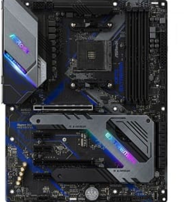 ASROCK X570 Extreme 4 (AM4) (D)
Asrock X570 Extreme4. Fabricant de processeur: AMD, Socket de processeur (réceptable de processeur): Emplacement AM4, Processeurs compatibles: AMD Ryzen. Types de mémoire pris en charge: DDR4-SDRAM, Type de