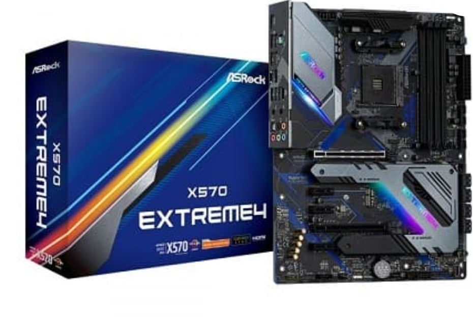 ASROCK X570 Extreme 4 (AM4) (D)
Asrock X570 Extreme4. Fabricant de processeur: AMD, Socket de processeur (réceptable de processeur): Emplacement AM4, Processeurs compatibles: AMD Ryzen. Types de mémoire pris en charge: DDR4-SDRAM, Type de