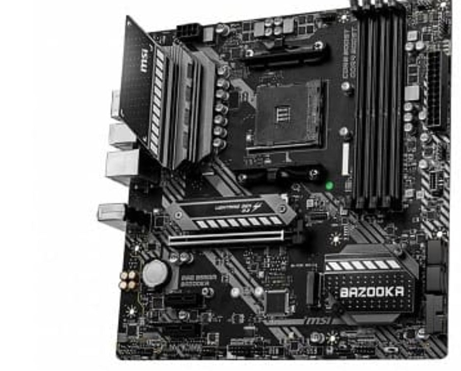 MSI MAG B550M BAZOOKA(AM4) (D)
MSI MAG B550M Bazooka. Fabricant de processeur: AMD, Socket de processeur (réceptable de processeur): Emplacement AM4, Processeurs compatibles: AMD Ryzen. Types de mémoire pris en charge: DDR4-SDRAM, Type de