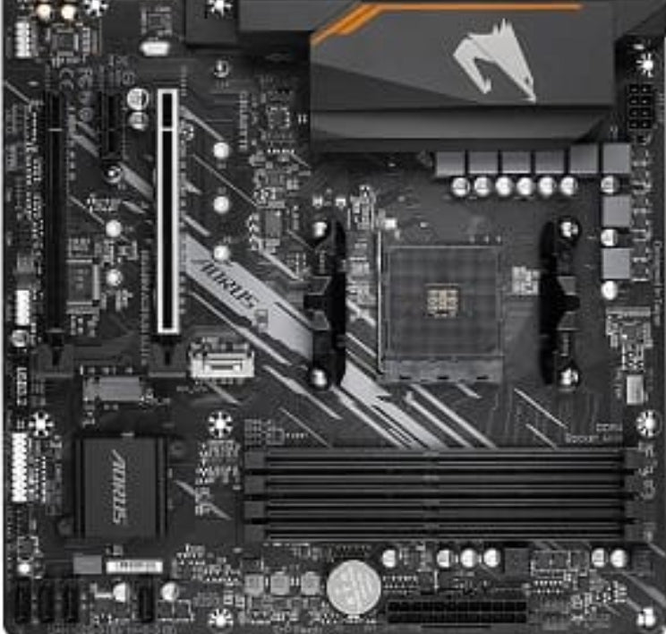 Carte mère Gigabyte GA-B550M-AORUS ELITE (AM4) (D)
Gigabyte B550M AORUS ELITE. Fabricant de processeur: AMD, Socket de processeur (réceptable de processeur): Emplacement AM4, Processeurs compatibles: AMD Ryzen. Types de mémoire pris en charge: DDR4-S