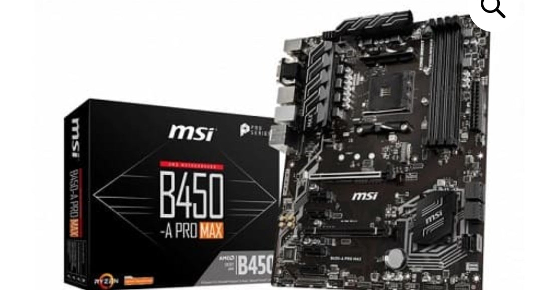 MSI B450-A PRO MAX (AM4) (D) | MSI
MSI B450-A Pro Max. Fabricant de processeur: AMD, Socket de processeur (réceptable de processeur): Emplacement AM4, Processeurs compatibles: AMD Ryzen. Types de mémoire pris en charge: DDR4-SDRAM, Type de