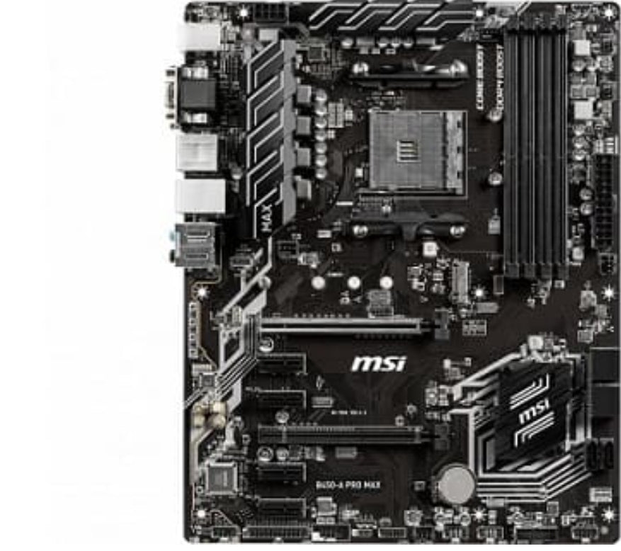 MSI B450-A PRO MAX (AM4) (D) | MSI
MSI B450-A Pro Max. Fabricant de processeur: AMD, Socket de processeur (réceptable de processeur): Emplacement AM4, Processeurs compatibles: AMD Ryzen. Types de mémoire pris en charge: DDR4-SDRAM, Type de