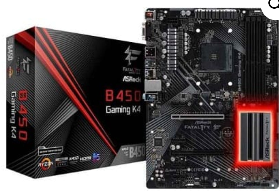 ASRock B450 Gaming K4 AM4 ATX D-Sub/HDMI/DP DDR4 retail
125,10€ 80,37€

Asrock Fatal1ty B450 Gaming K4. Types de mémoire pris en charge: DDR4-SDRAM, Mémoire de type fentes: DIMM, Prise en charge de la mémoire vitesse d’horloge: 2133,2400,2667,2933 MHz. Fa