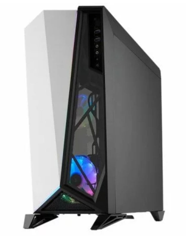 Corsair Case Carbide Spec-Omega Black/White
Corsair SPEC-OMEGA RGB, Carbide. Format: Boîtier Midi-tour, Type: PC, Matériel: Acier, Verre trempé. Emplacement d’alimentation: Bas, Facteurs de forme d’alimentation pris en charge: ATX. Prise