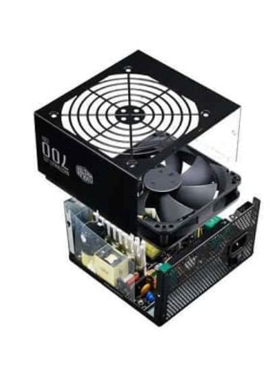 Cooler Master PC- Netzteil MasterWatt Lite 700W MPX
Cooler Master MasterWatt Lite. Puissance totale: 700 W, Tension d’entrée AC: 200 – 240 V, Fréquence d’entrée AC: 47 – 63 Hz. Diamètre du ventilateur: 12 cm, Nombre de ventilateurs: 1 venti