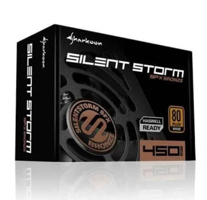 Sharkoon PC- Netzteil SilentStorm SFX 450 Watt 80+ Bronze