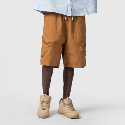 Man In The Street With Wide Leg Shorts