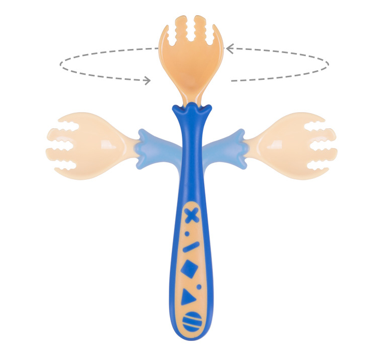 Baby Products To Learn Eat Curved Fork Spoon Cover