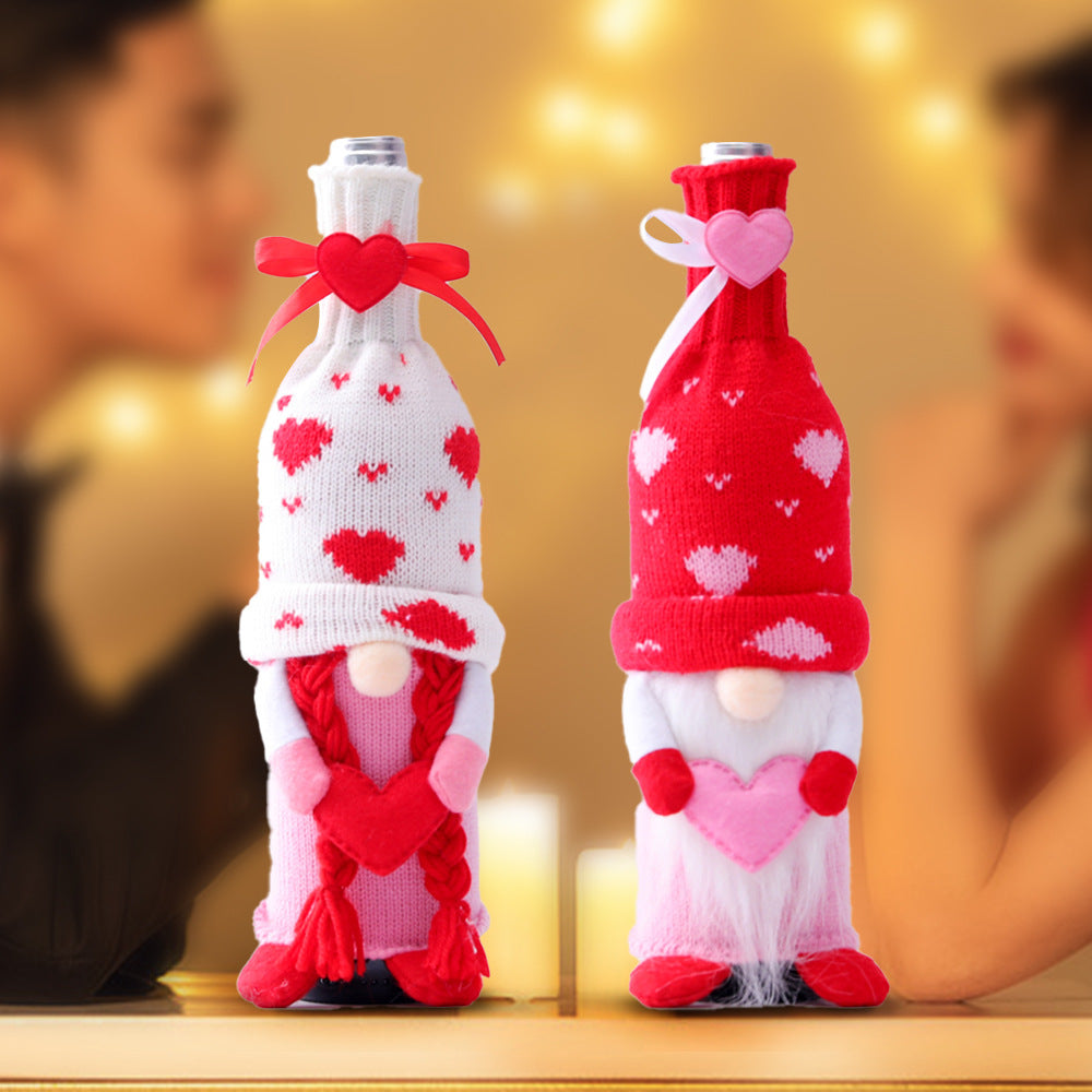 Faceless Baby Love Wine Bottle Set Household Products