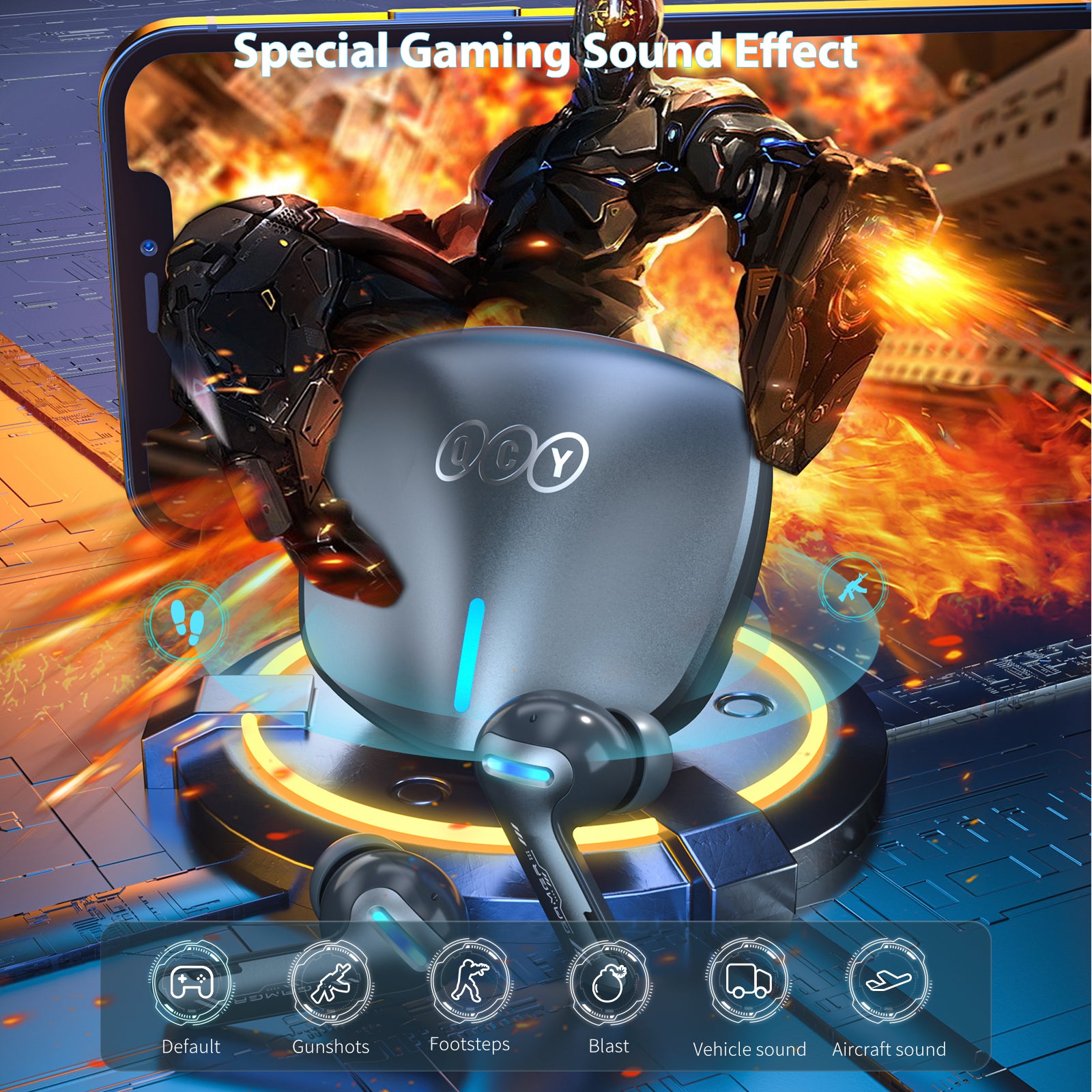 In Ear Bluetooth Headset For Wireless Video Games