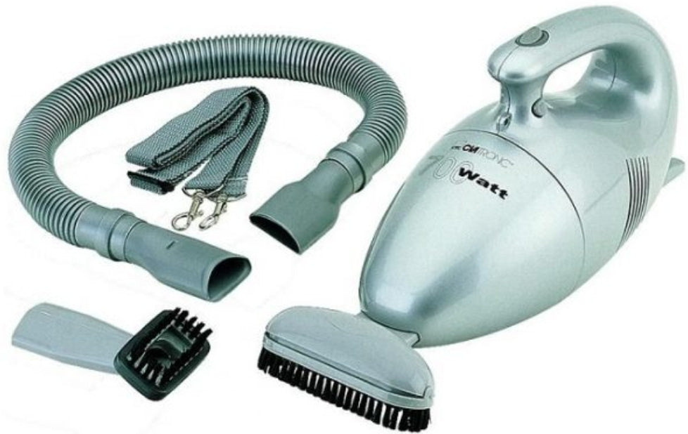 Aspirateur à main 700 watts Clatronic argenté