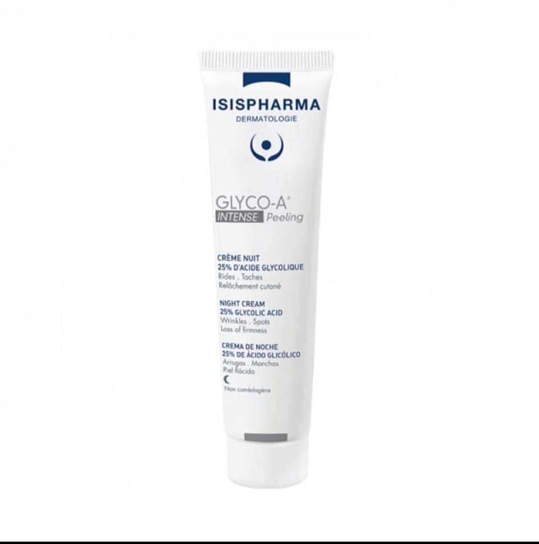 CRÈME DE NUIT INTENSE PEELING 25% D’ACIDE GLYCOLIQUE 30ML GLYCO-A ISISPHARMA