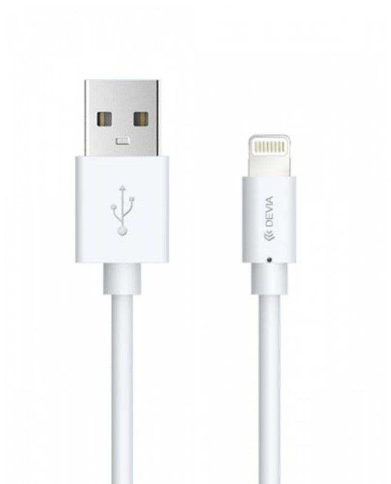 Câble USB Lightning blanc 1M en vrac – Normes CE – For APPLE