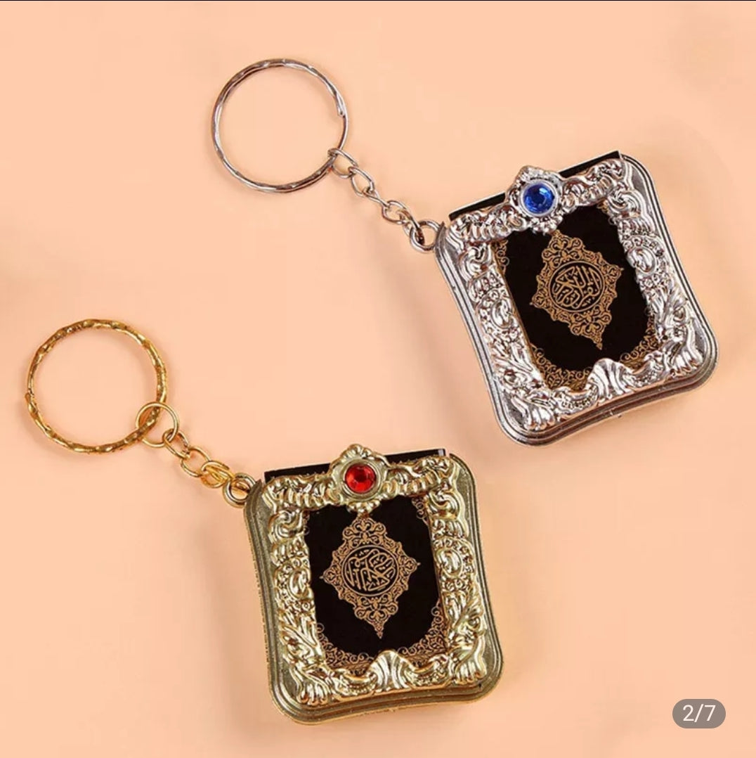 Mini porte-clé livre arche coran, 1 pièce, pendentif islamique, populaire, religieux, en papier véritable musulman, offre spéciale (livraison 20 jours)