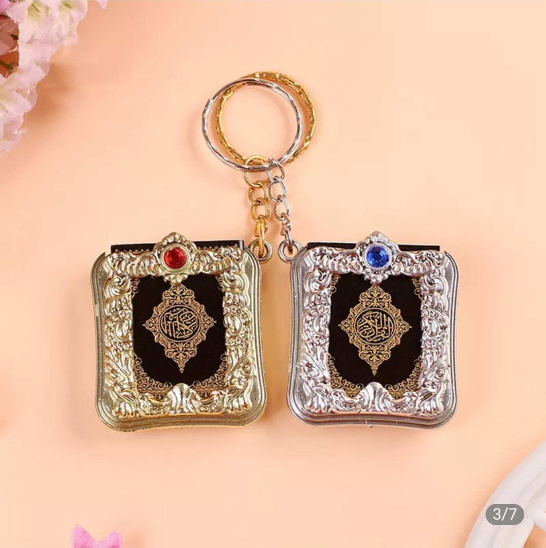 Mini porte-clé livre arche coran, 1 pièce, pendentif islamique, populaire, religieux, en papier véritable musulman, offre spéciale (livraison 20 jours)