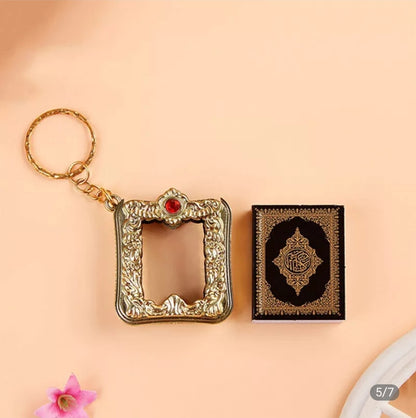 Mini porte-clé livre arche coran, 1 pièce, pendentif islamique, populaire, religieux, en papier véritable musulman, offre spéciale (livraison 20 jours)