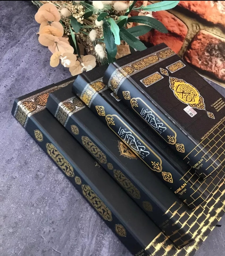 Cadeaux de luxe du saint Coran Eid Mubarak, 4 tailles Kaaba à motifs kuran&